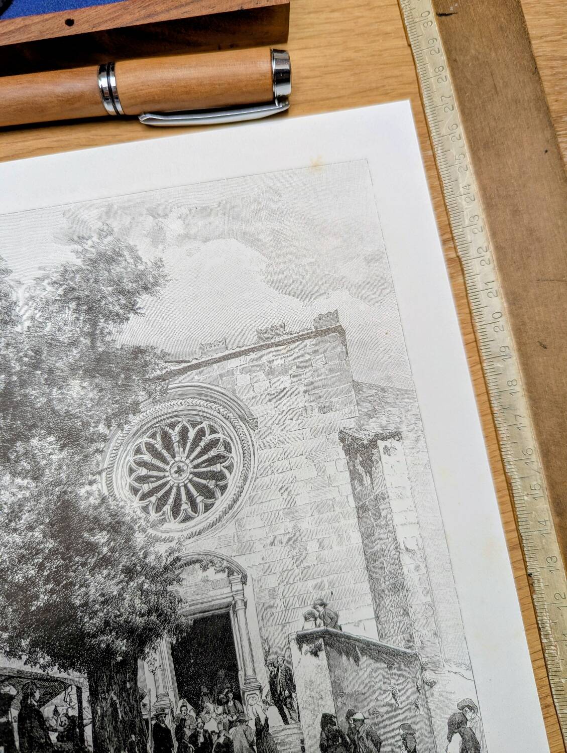 Printed in 1891, Santuario di San Mauro, Sardinia.