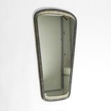 Mid Century mosaic wall mirror with brass frame by Münchner Zierspiegel