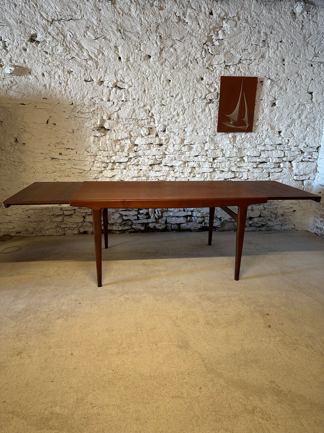 Scandinavian extendable dining table - Vintage