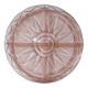 Art Deco Pink Pressed Glass Compartmented Serving Dish