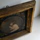 Old golden frame Little Samuel in prayer