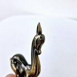 Art deco doe bookends in regulates and marble