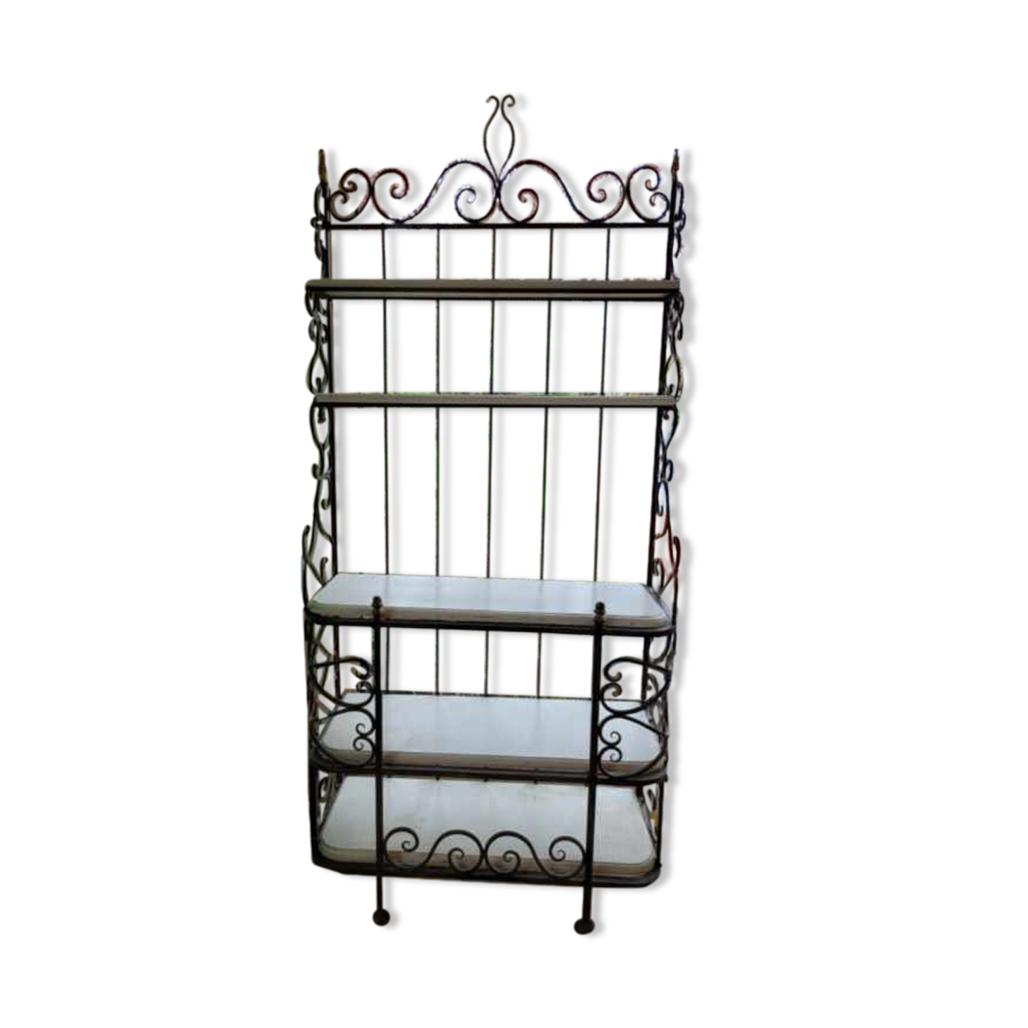 Wrought iron baker's grid.