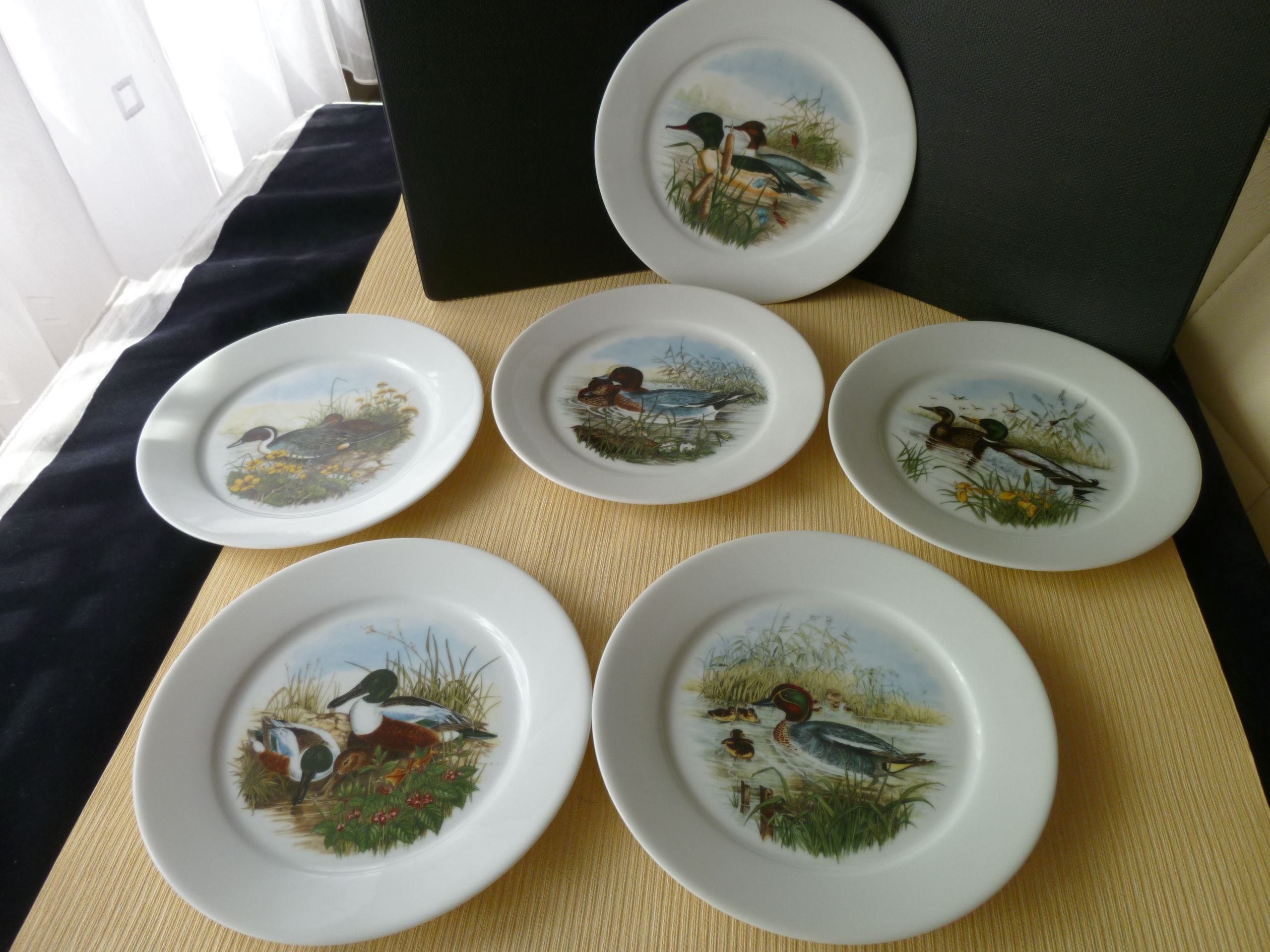 Set of 6 Fat Faith Plates, Gizzards in Sologne Porcelain
