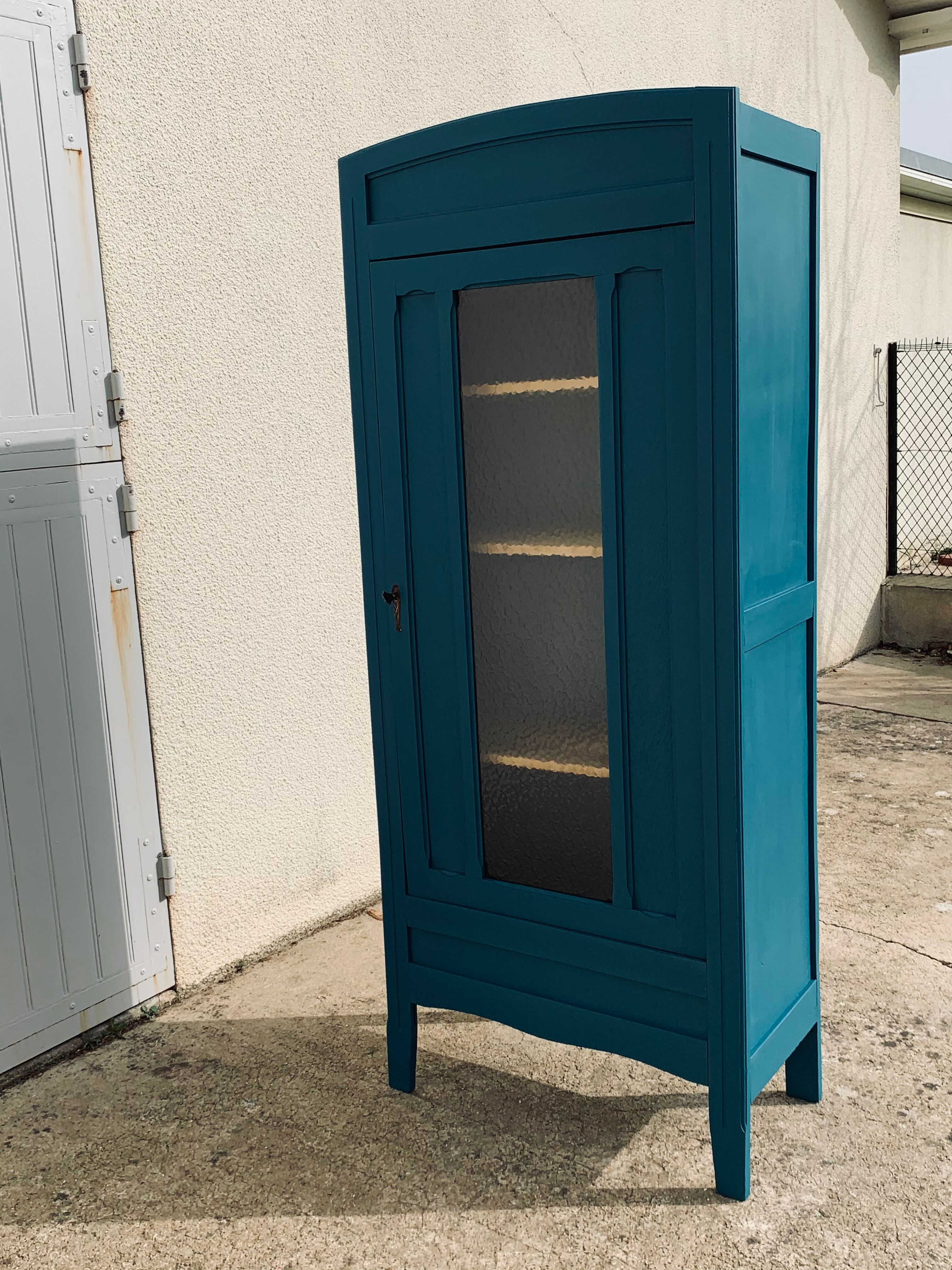Glass-glazed Parisian wardrobe 1930