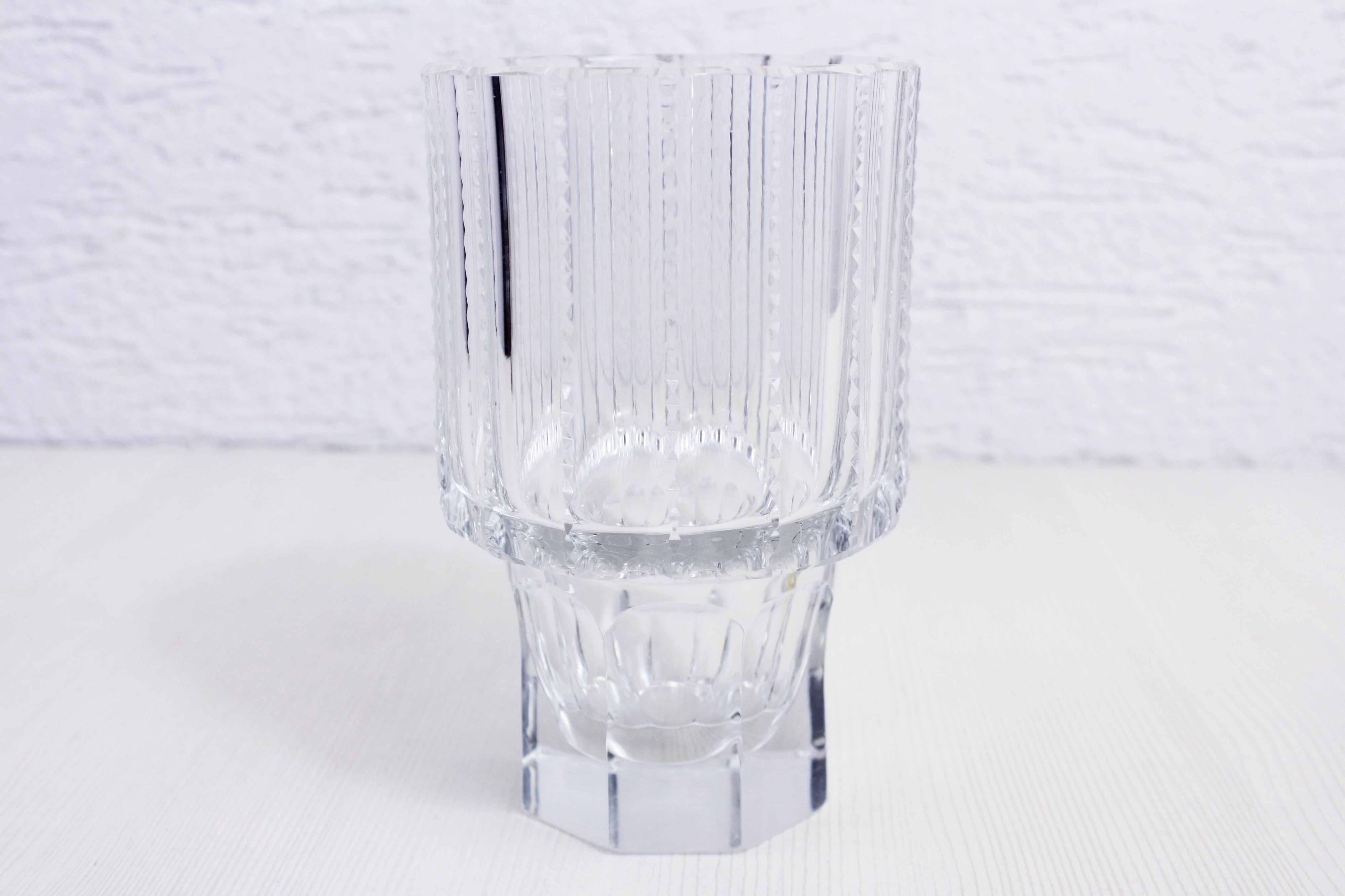 Vase vintage en cristal