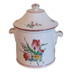 Covered earthenware pot of St Clement KG Lunéville decoration Street lamp