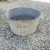 Old zinc basin, 55cms in diameter