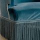 Fauteuil crapaud – Velours bleu