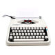 Hermes Baby New Revised White Typewriter