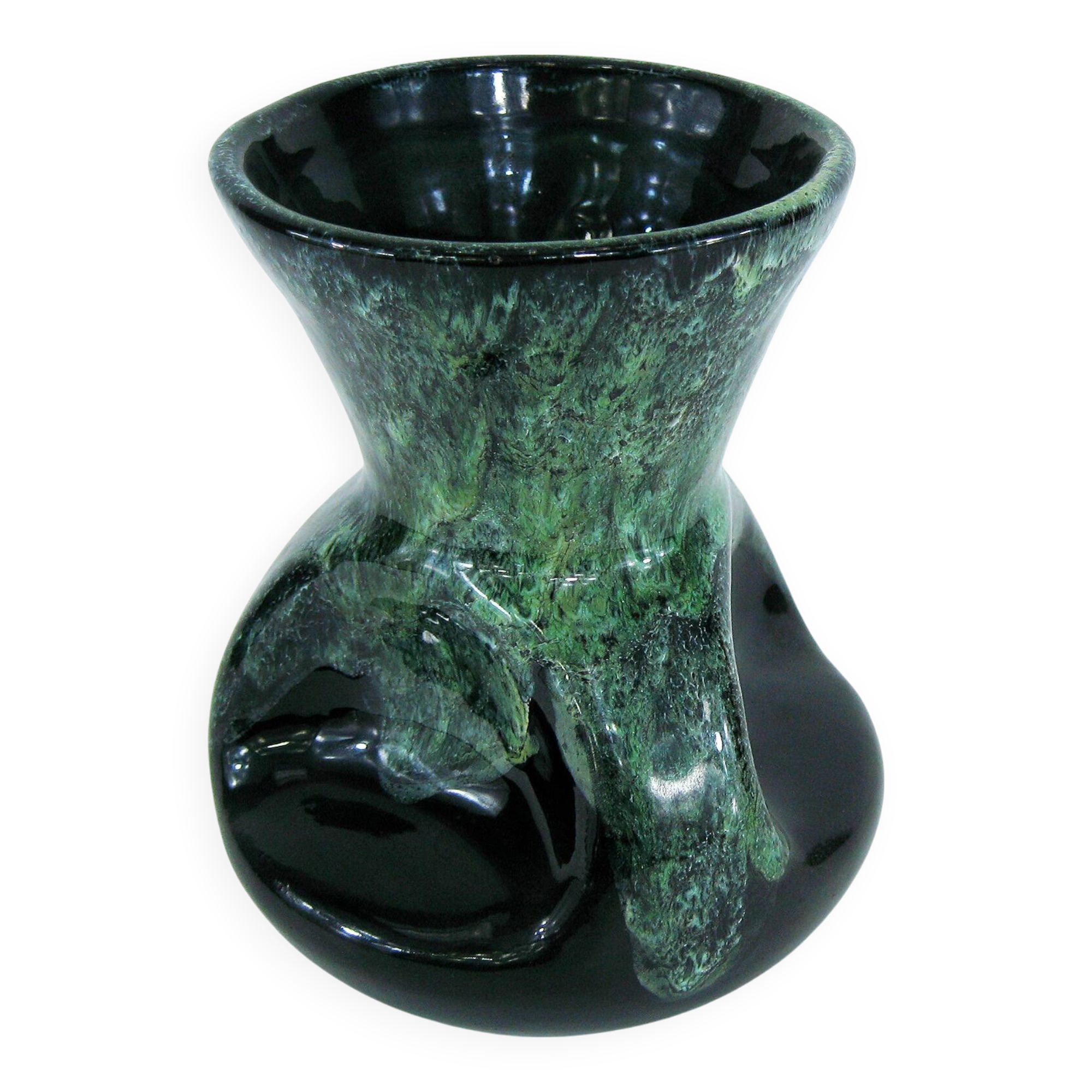 Gaubier ceramic vase Saint-Amand-en-Puisaye - vintage 1950s