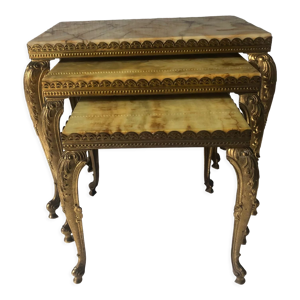 Tables laiton marbre