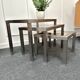 Smoked glass nesting coffee table