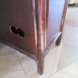 Support buffet bibus woven rattan 2 doors in caning - vintage 60s/70s