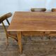 Old farmhouse table early XXth legs spindles solid wood