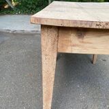 Renovated Parisian desk in solid wood with drawer