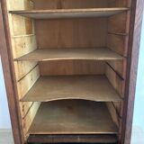 1940s filing cabinet with curtain