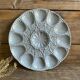 Digoin Sarreguemines France oyster dish in gray slip