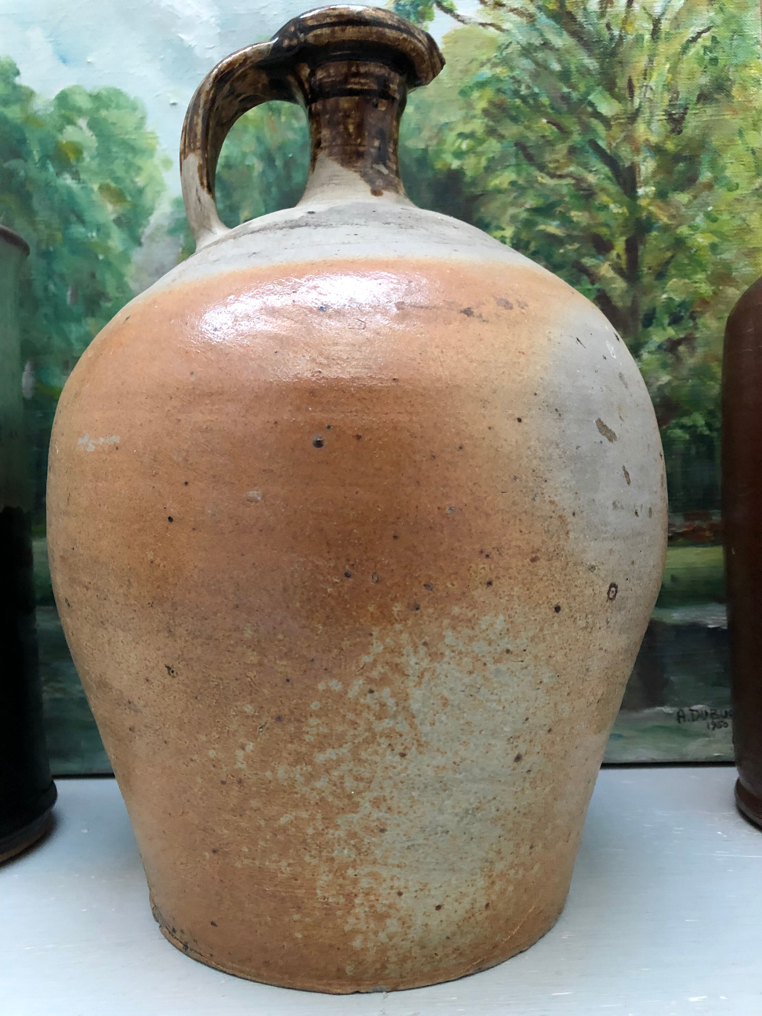 Large amphora, pitcher in glazed earth