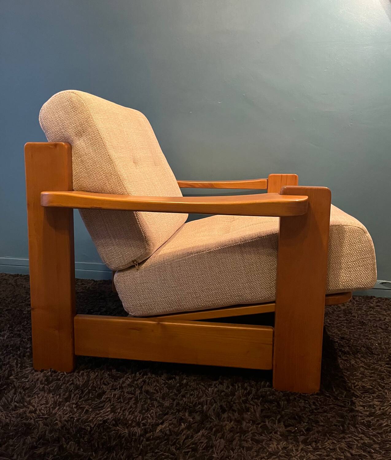 Elm and Maison Regain fabric armchair