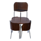 Fusion model table and 4 chairs set by Sandra Kragnert for Ikea Swedish 1970s