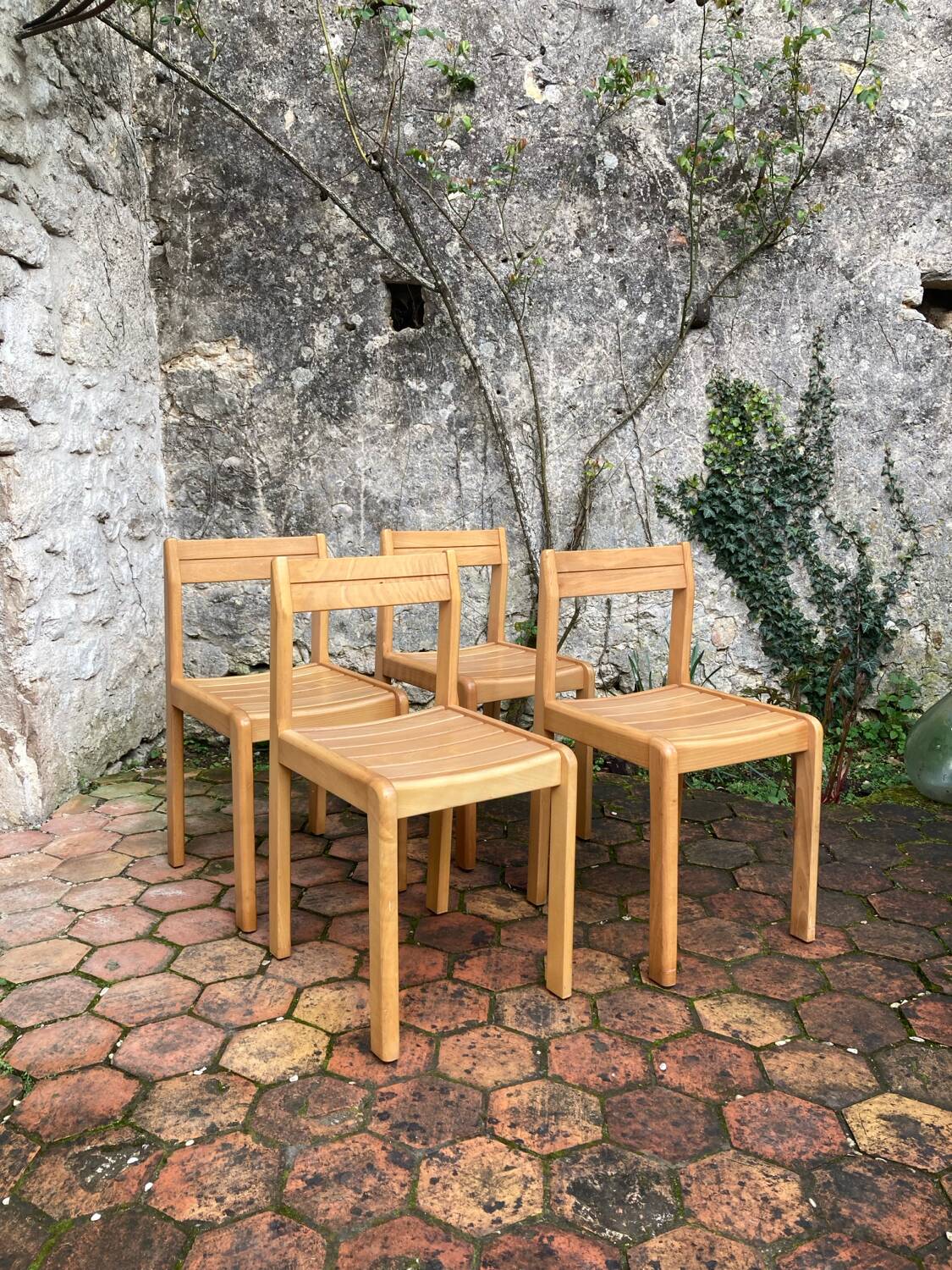Set of 4 Scandinavian style chairs