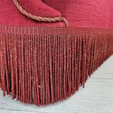 1960s, Danish relax armchair, original condition, red furniture velour.