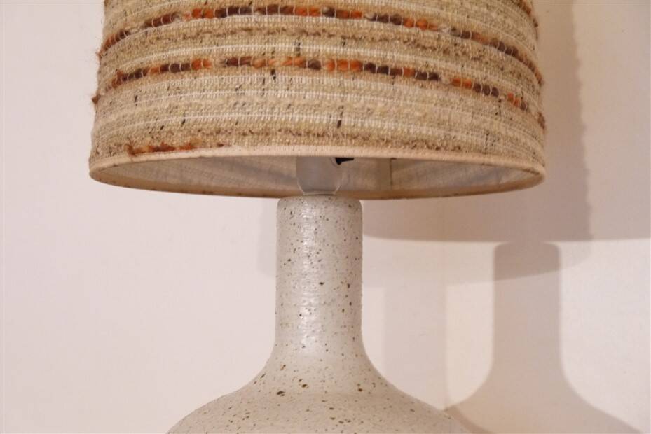 Vintage stoneware lamp