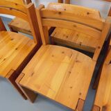 Set of 8 vintage Scandinavian chairs by Ilmari Tapiovaara for Asko in pine