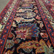 Tapis en laine florale rouge fait à la main antique persan khorassan tapis - 295x376cm