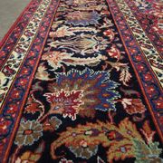 Tapis en laine florale rouge fait à la main antique persan khorassan tapis - 295x376cm