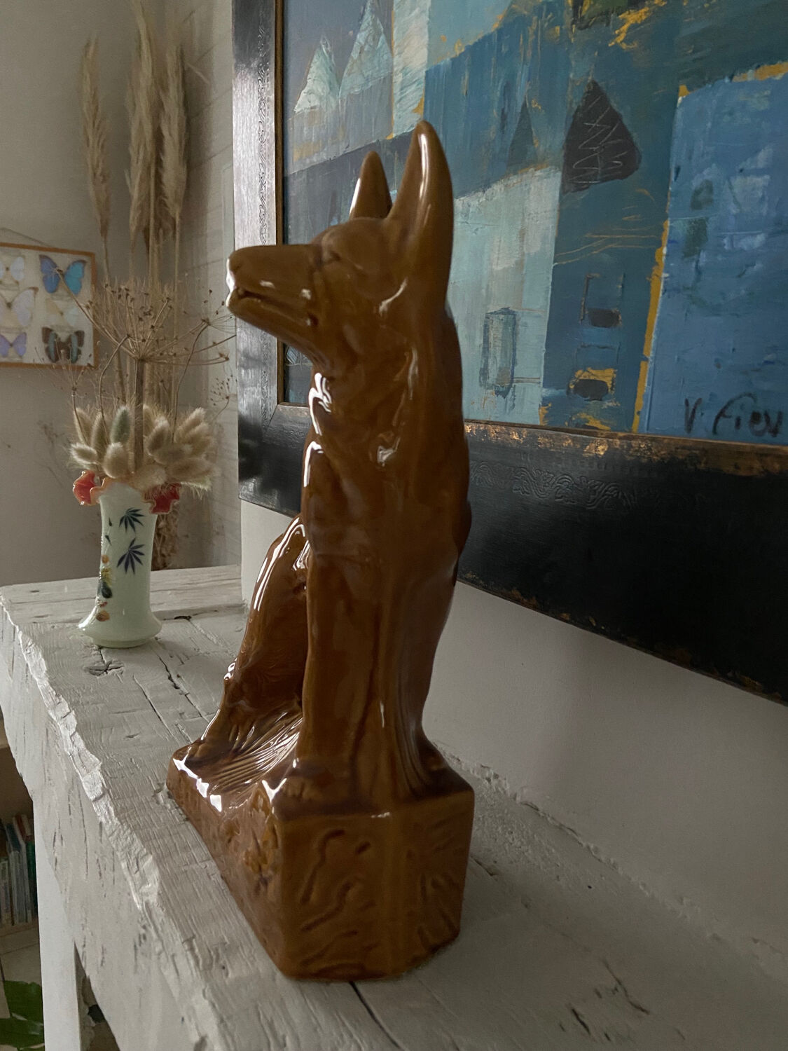 German Shepherd Statuette