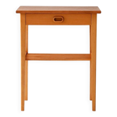 Vintage Scandinavian Light Oak Bedside Table