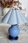 Vintage blue bedside lamp seaside style