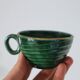 Paire de tasses vertes St Clément vintage