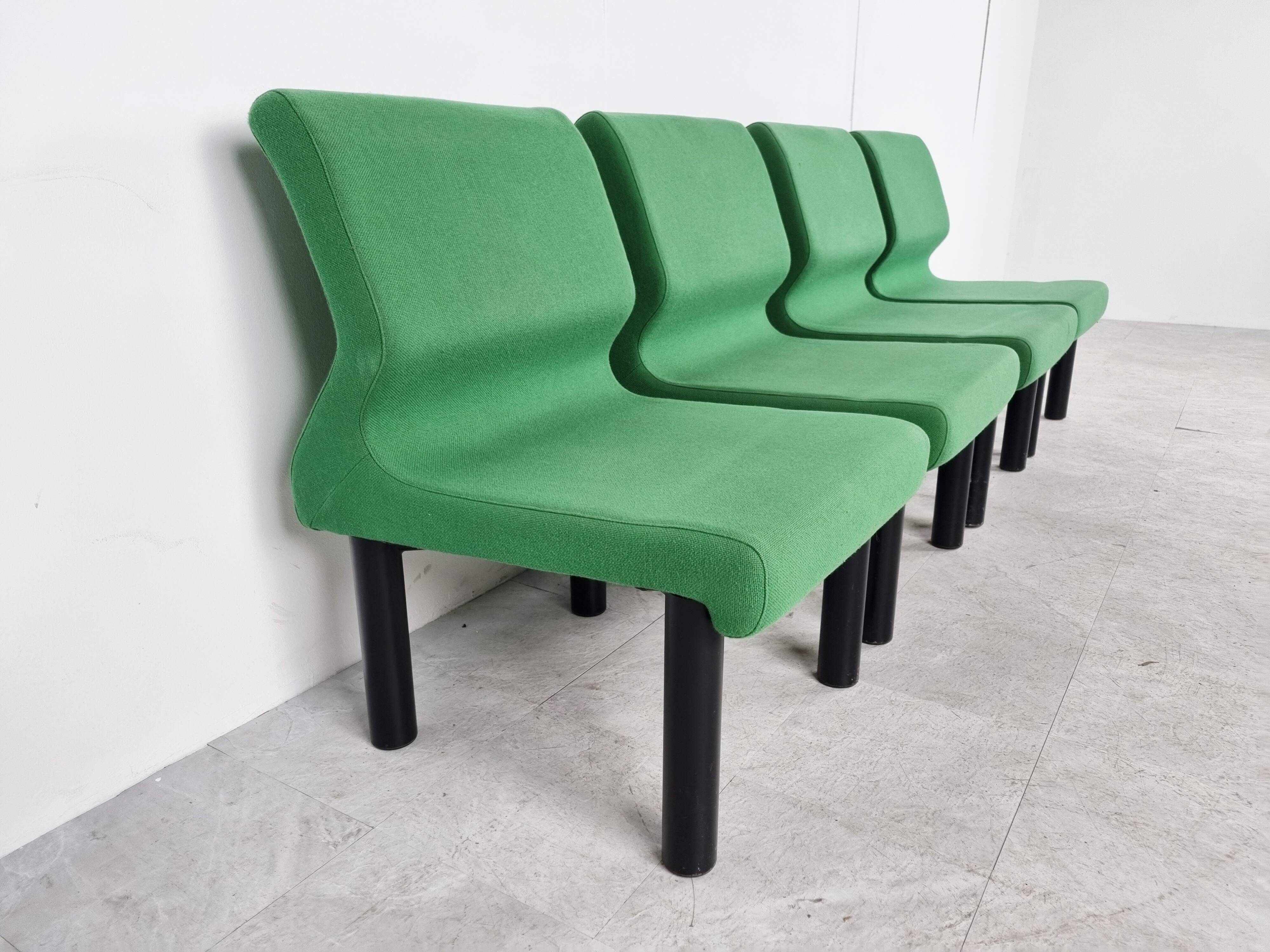 Vintage lounge chairs, 1980s