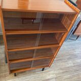 Vintage glass library from the 1960s.