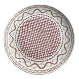 Gien cake dish model Aurelie red