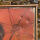 Large old portrait with a parasol, oil on canvas signed, 1917