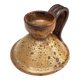 Handcrafted stoneware candle holder