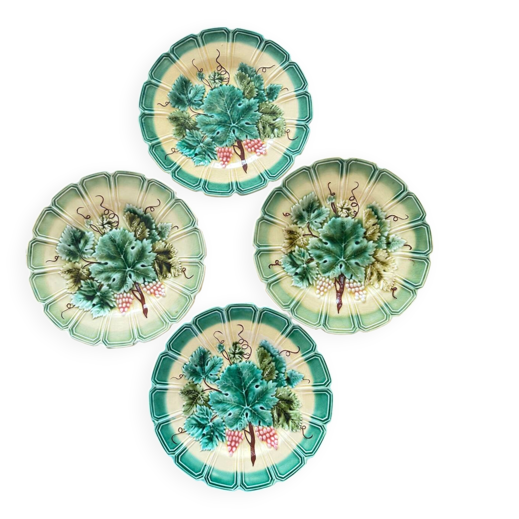 4 barbotine plates