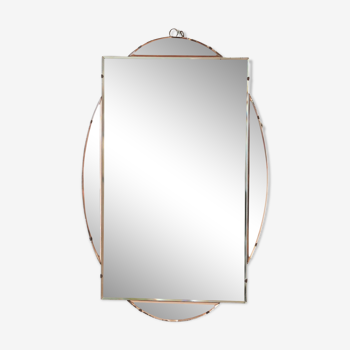Miroir Biseauté Bicolore - Ovale/Rect. - Art Deco