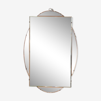 Two-tone Beveled Mirror - Oval/Rect. - Art Deco