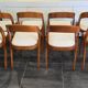 Set of 8 vintage Baumann Gondole chairs, 1960s.