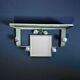 Vintage 1950s Mid Century Khaki Mirror Coat Rack