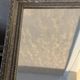 Antique bevelled mirror – Moulded wooden frame in anthracite 30/25 cm