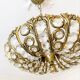 Vintage Palwa suspension in solid brass and crystal.