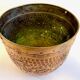 Large planter by villedieu in brass 1970s - 1980s