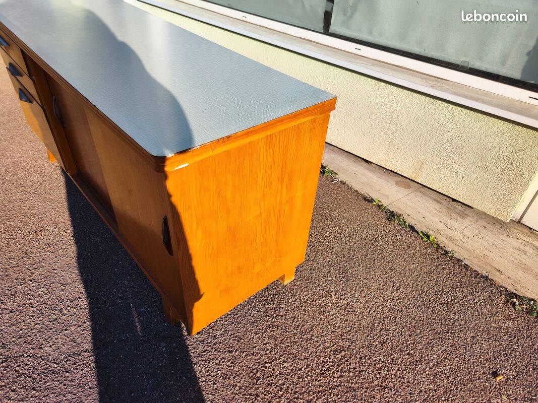 Buffet vintage bois formica