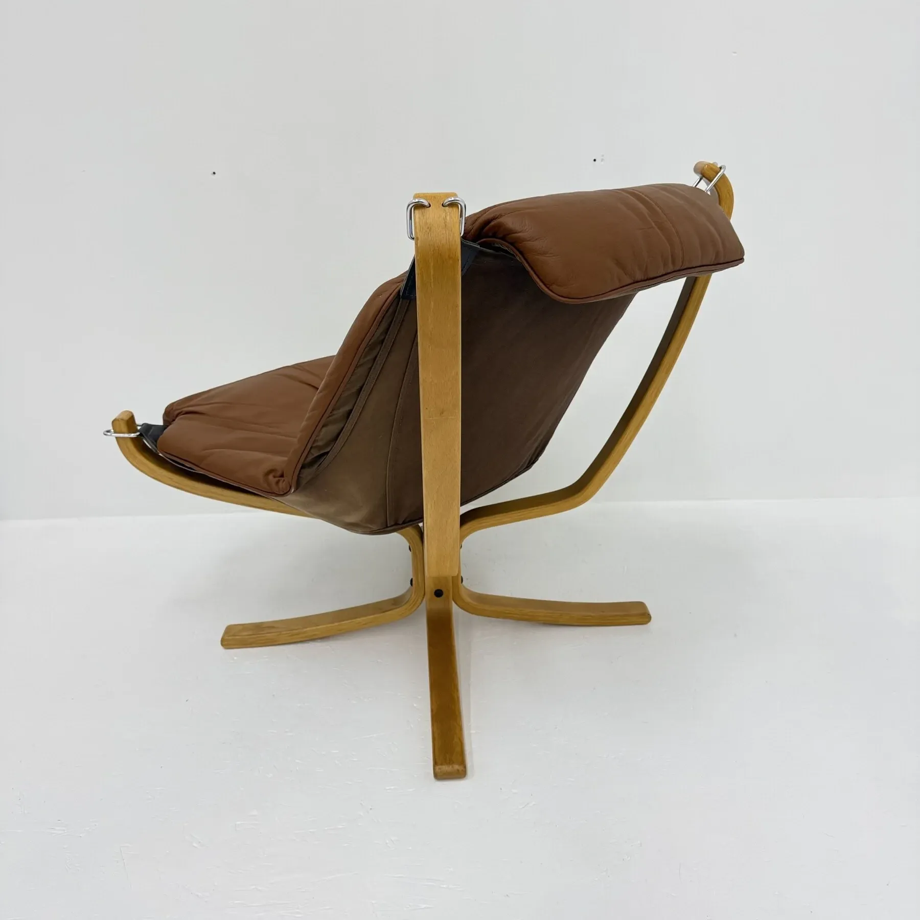 Falcon leather lounge chair by Sigurd Ressel for Vatne Møbler, 1970s